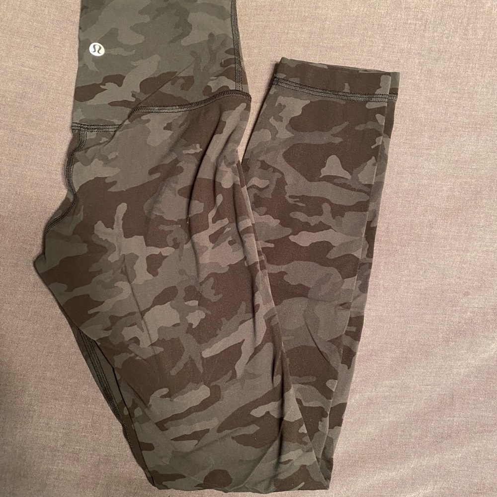 Lululemon align 25 Incognito Camo Multi GatorGreen